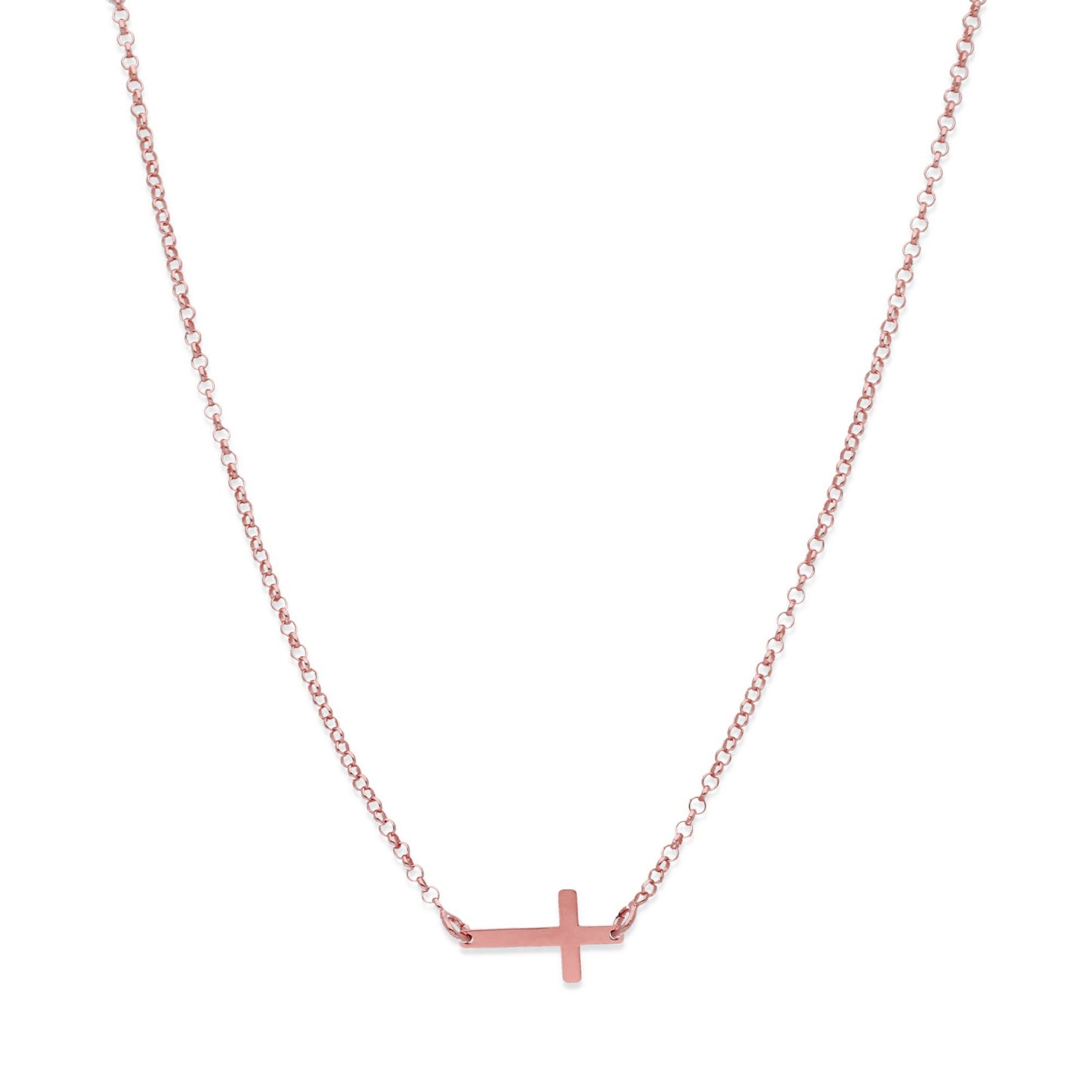 Colgante Cruz Comunión en Plata de Ley 925 y baño Oro 18k