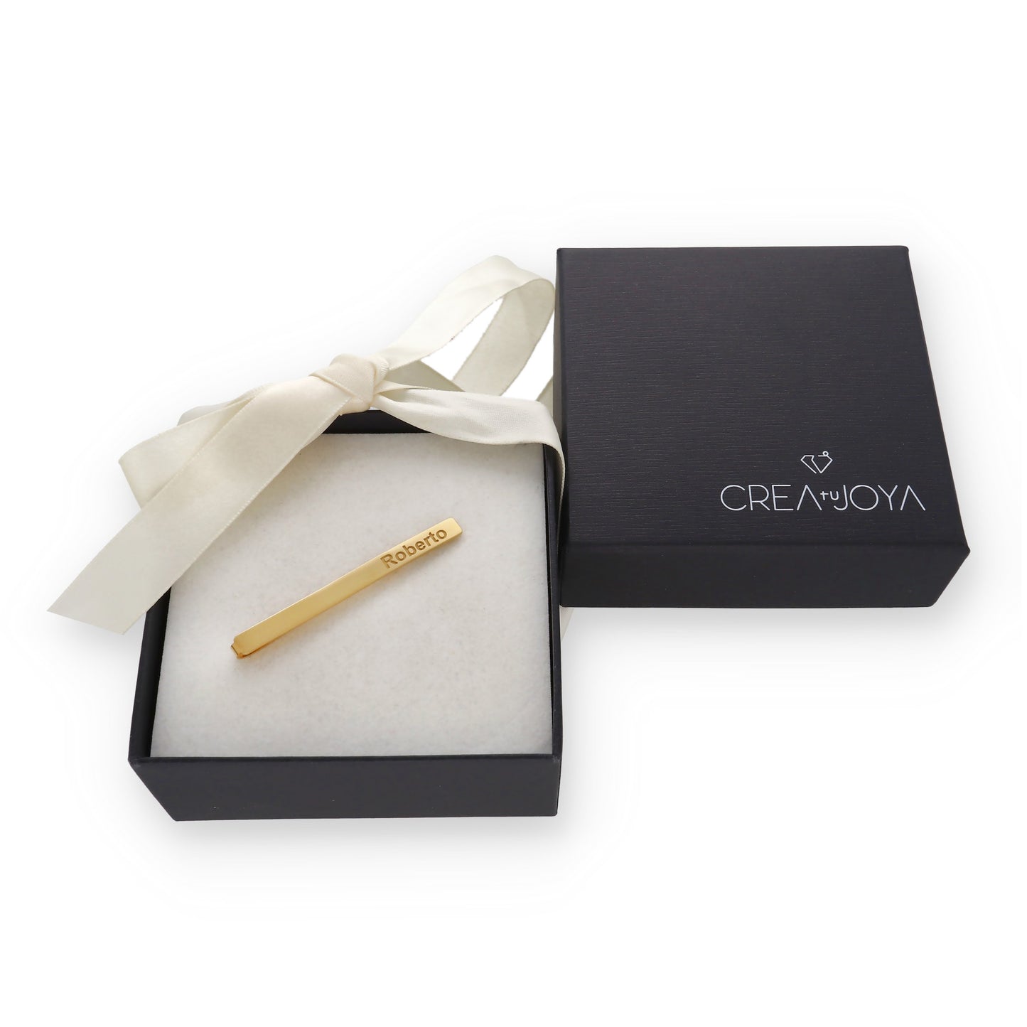 Clip de Corbata Román en Plata de Ley 925 y baño Oro 18k