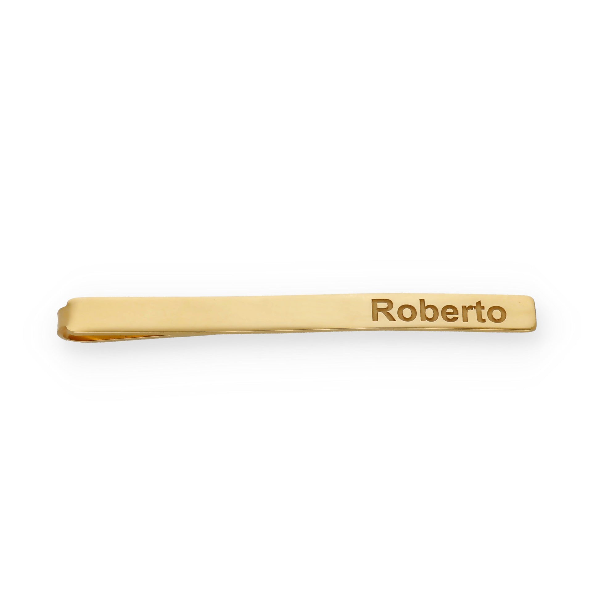 Clip de Corbata Román en Plata de Ley 925 y baño Oro rosa 18k