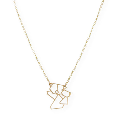 Colgante Koala Origami en Plata de Ley 925