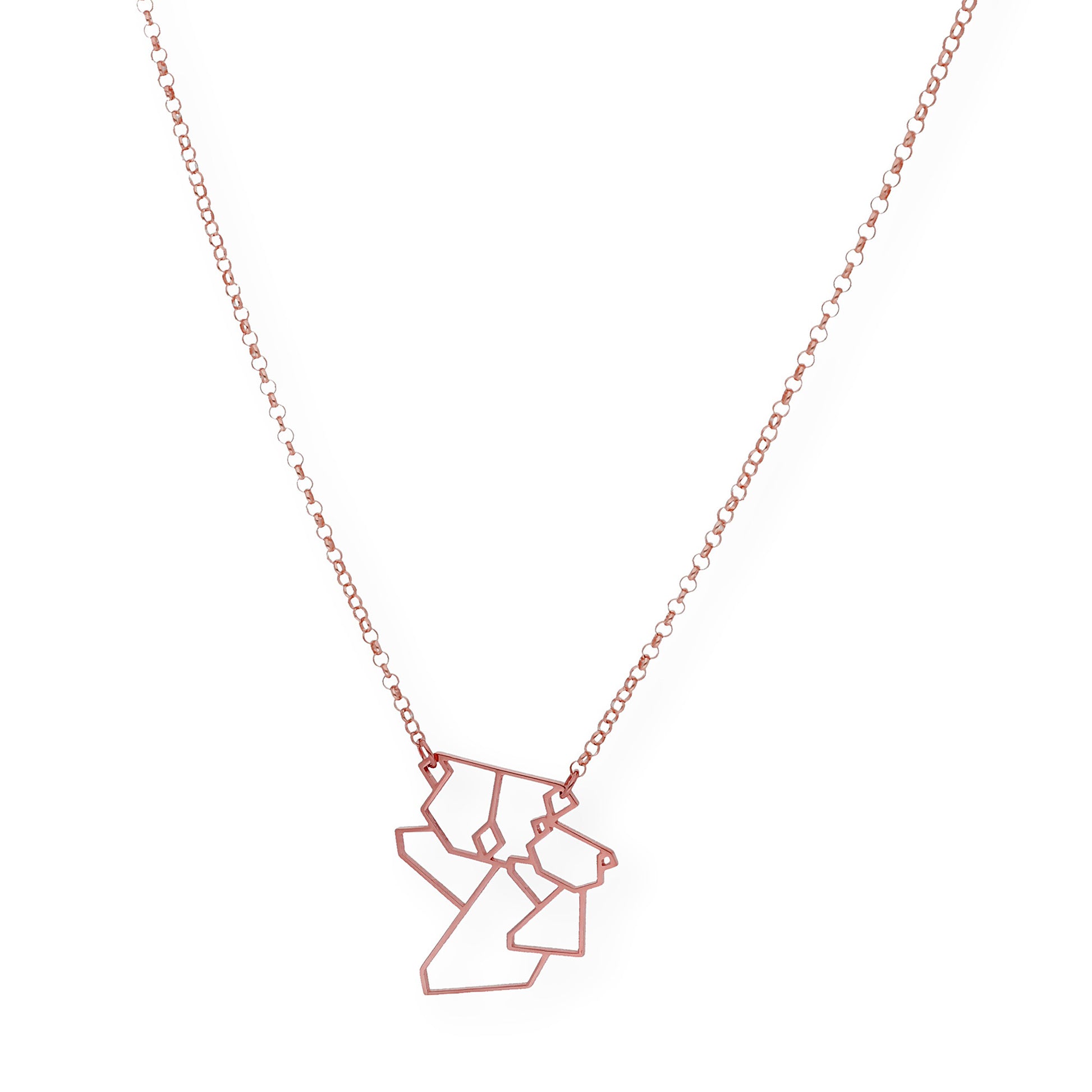 Colgante Koala Origami en Plata de Ley 925