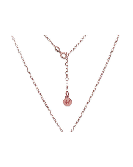 Colgante Corazón Origami en Plata de Ley 925 y baño Oro rosa 18k