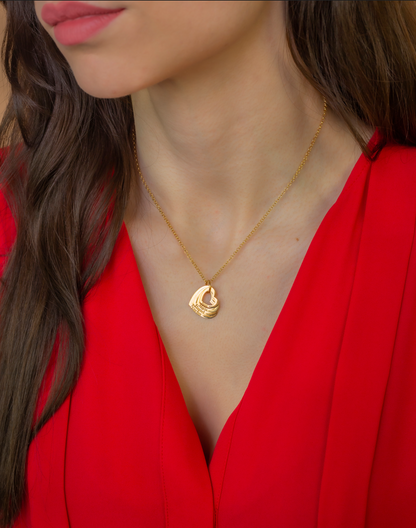 Colgante Alma Corazones en Plata de Ley 925