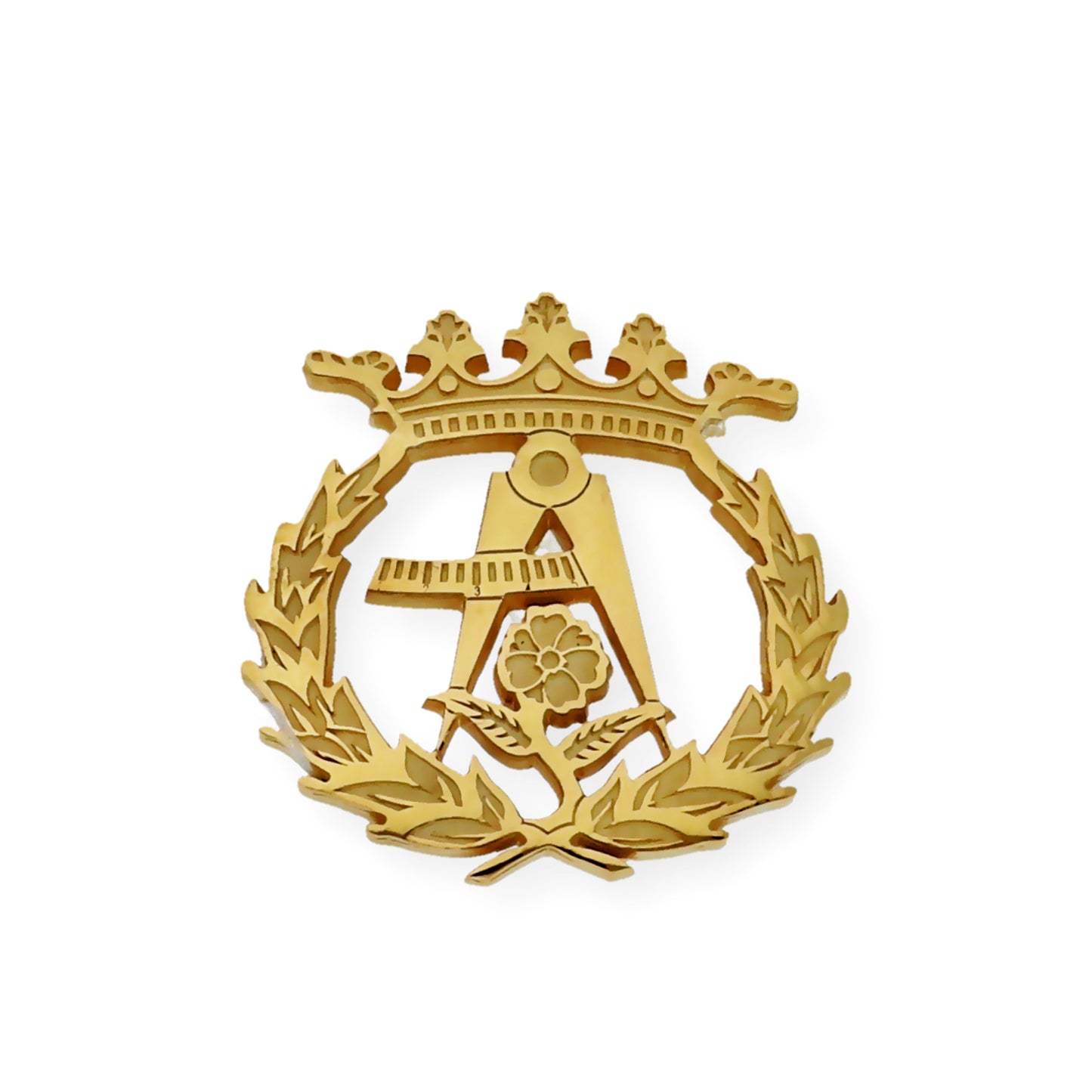 Pin Insignia Profesional de Arquitectura en Oro de Ley 18K