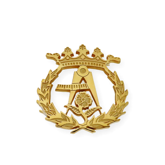 Pin Insignia Profesional de Arquitectura en Oro de Ley 18K