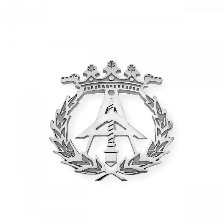 Pin Insignia Profesional de Arquitectura técnica en Plata de Ley 925