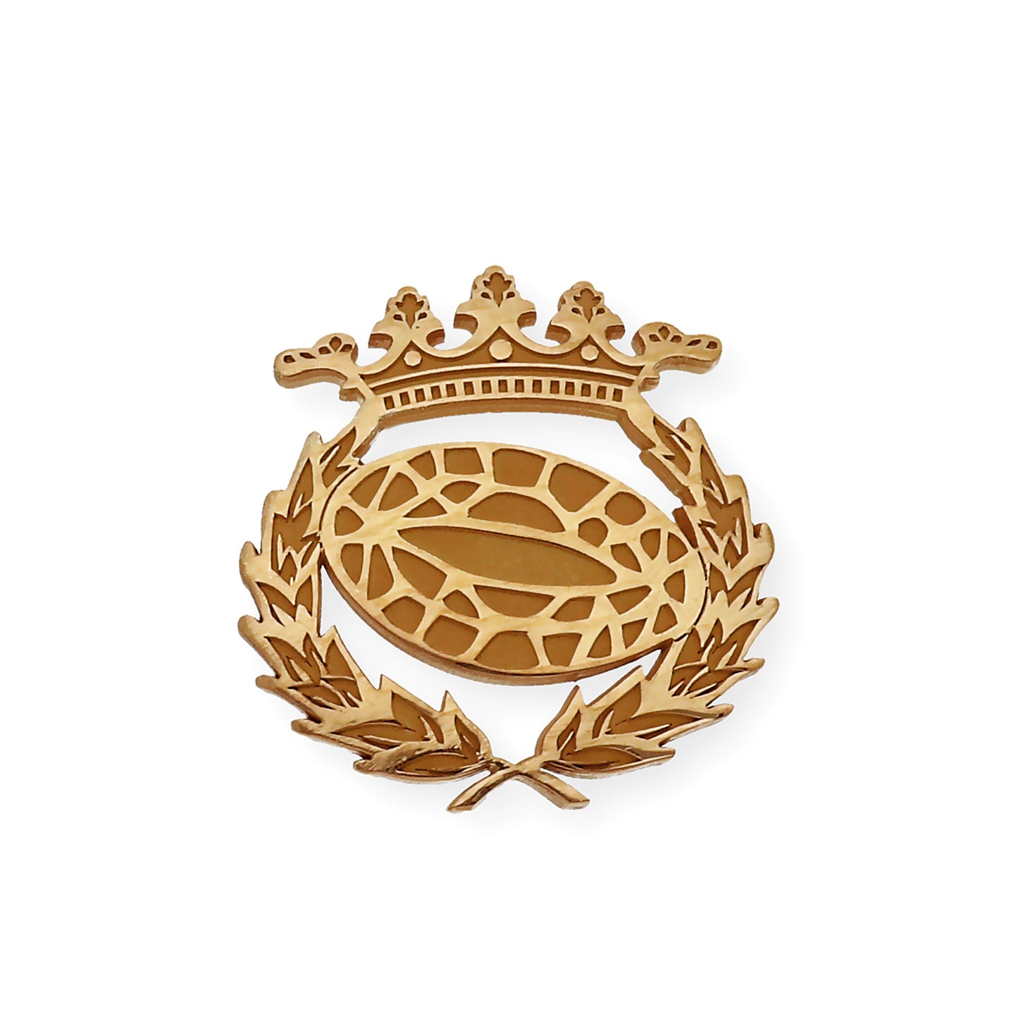 Pin Insignia Profesional de Biología en Plata de Ley 925 Bañada en Oro de 18K