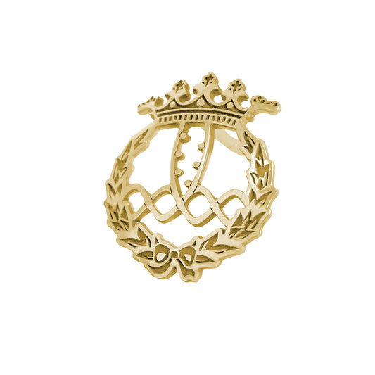 Pin Insignia Profesional de Bioquímica en Oro de Ley 18K