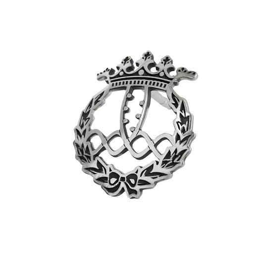Pin Insignia Profesional de Bioquímica en Plata de Ley 925
