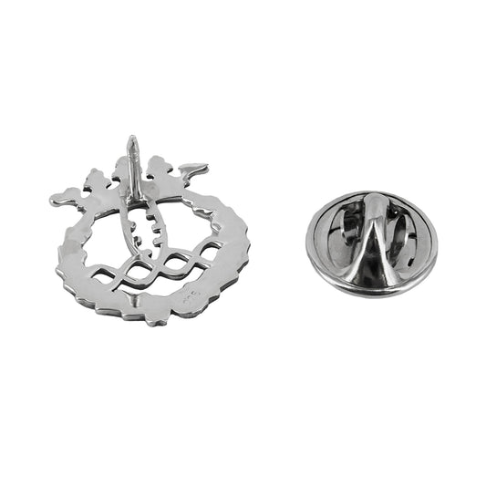 Pin Insignia Profesional de Bioquímica en Plata de Ley 925