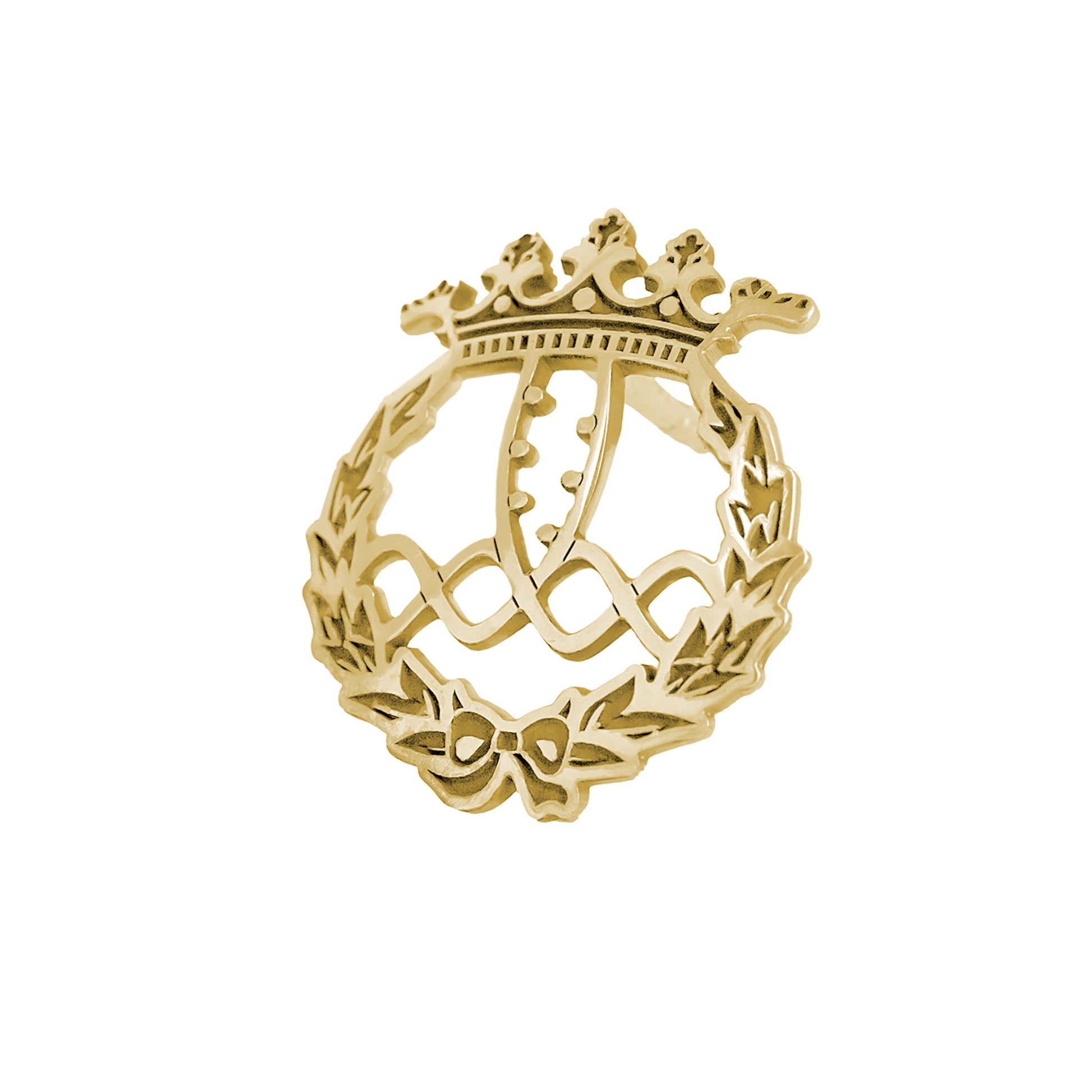 Pin Insignia Profesional de Bioquímica en Plata de Ley 925 Bañada en Oro de 18K