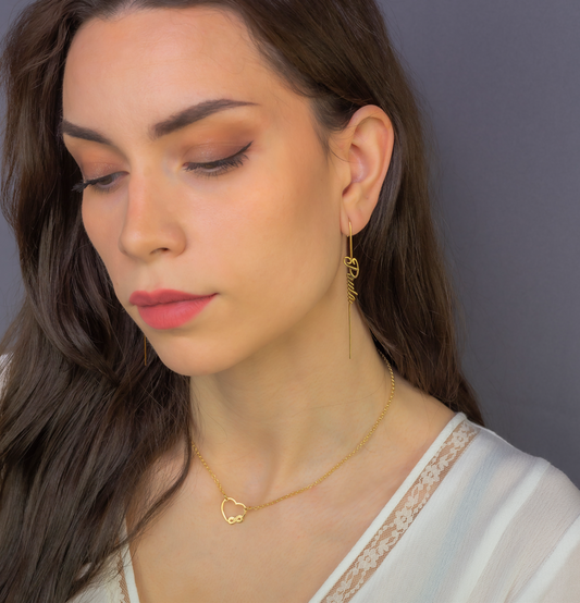 Pendientes Liana en Plata de Ley 925