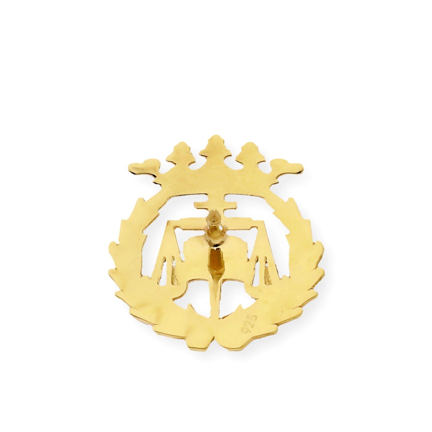 Pin Insignia Profesional de Ciencias del Trabajo en Oro de Ley 18K