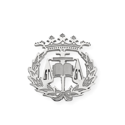 Pin Insignia Profesional de Ciencias del Trabajo en Plata de Ley 925