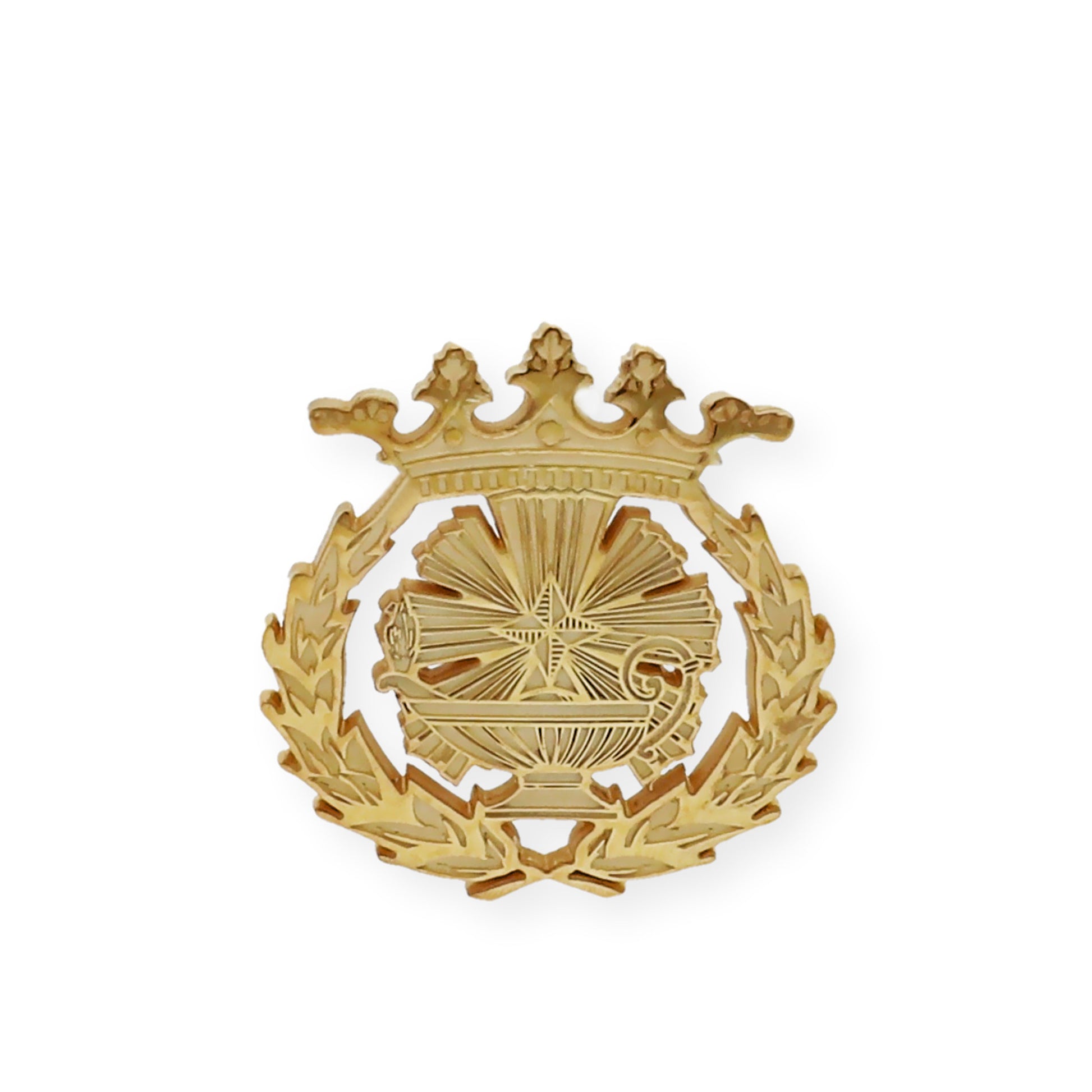 Pin Insignia Profesional de Ciencias Químicas en Oro de Ley 18K