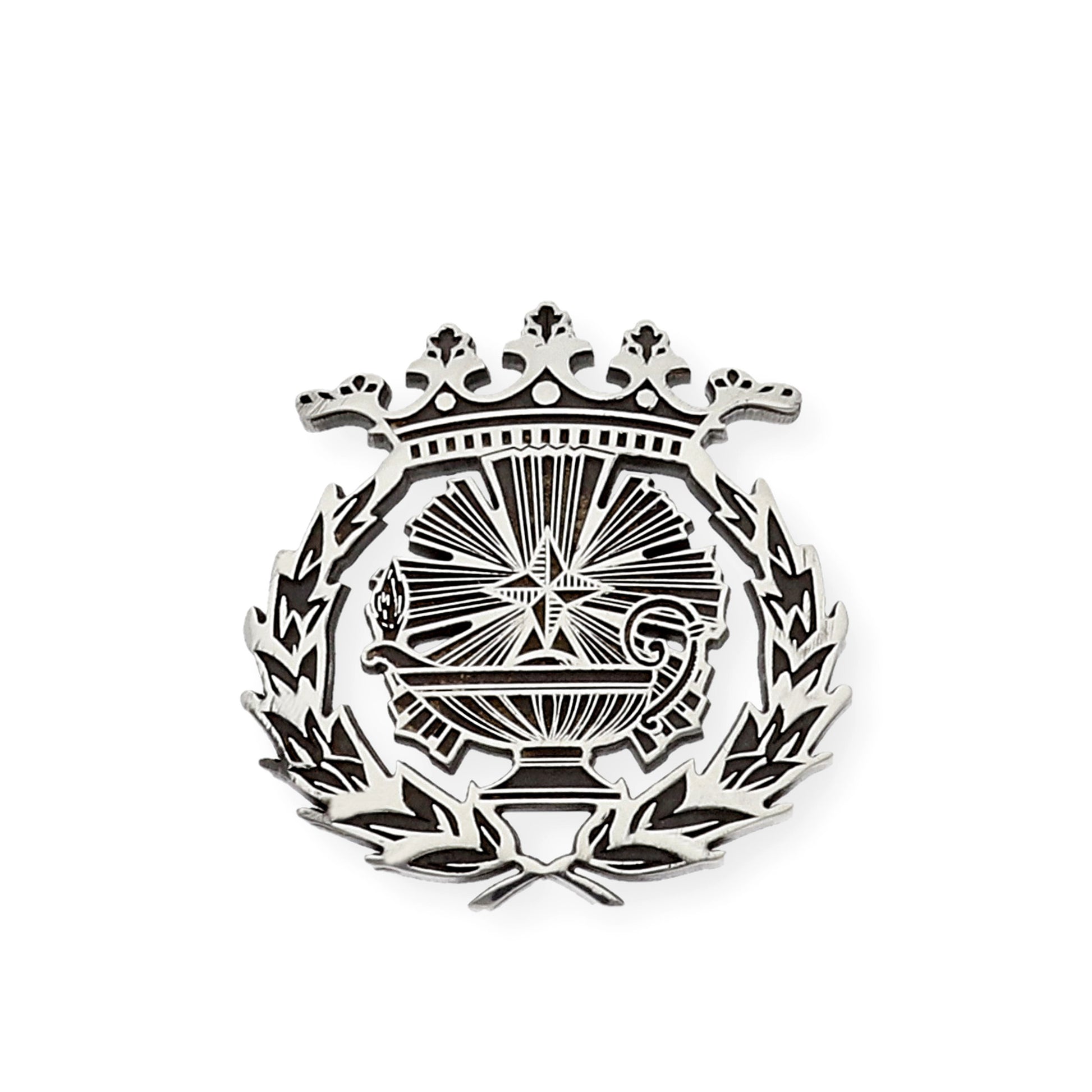 Pin Insignia Profesional de Ciencias Químicas en Plata de Ley 925