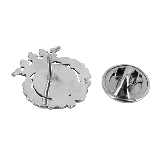 Pin Insignia Profesional de Comunicación Audiovisual en Plata de Ley 925