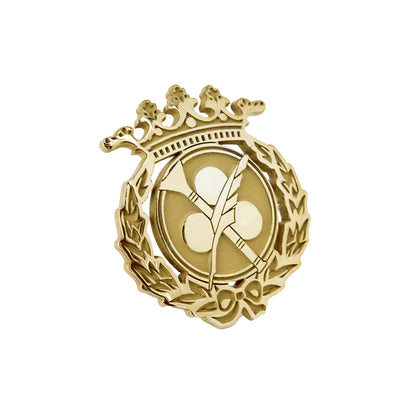 Pin Insignia Profesional de Comunicación Audiovisual en Plata de Ley 925 Bañada en Oro de 18K