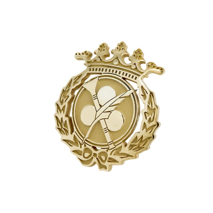 Pin Insignia Profesional de Comunicación Audiovisual en Plata de Ley 925 Bañada en Oro de 18K