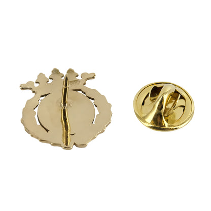 Pin Insignia Profesional de Comunicación Audiovisual en Plata de Ley 925 Bañada en Oro de 18K