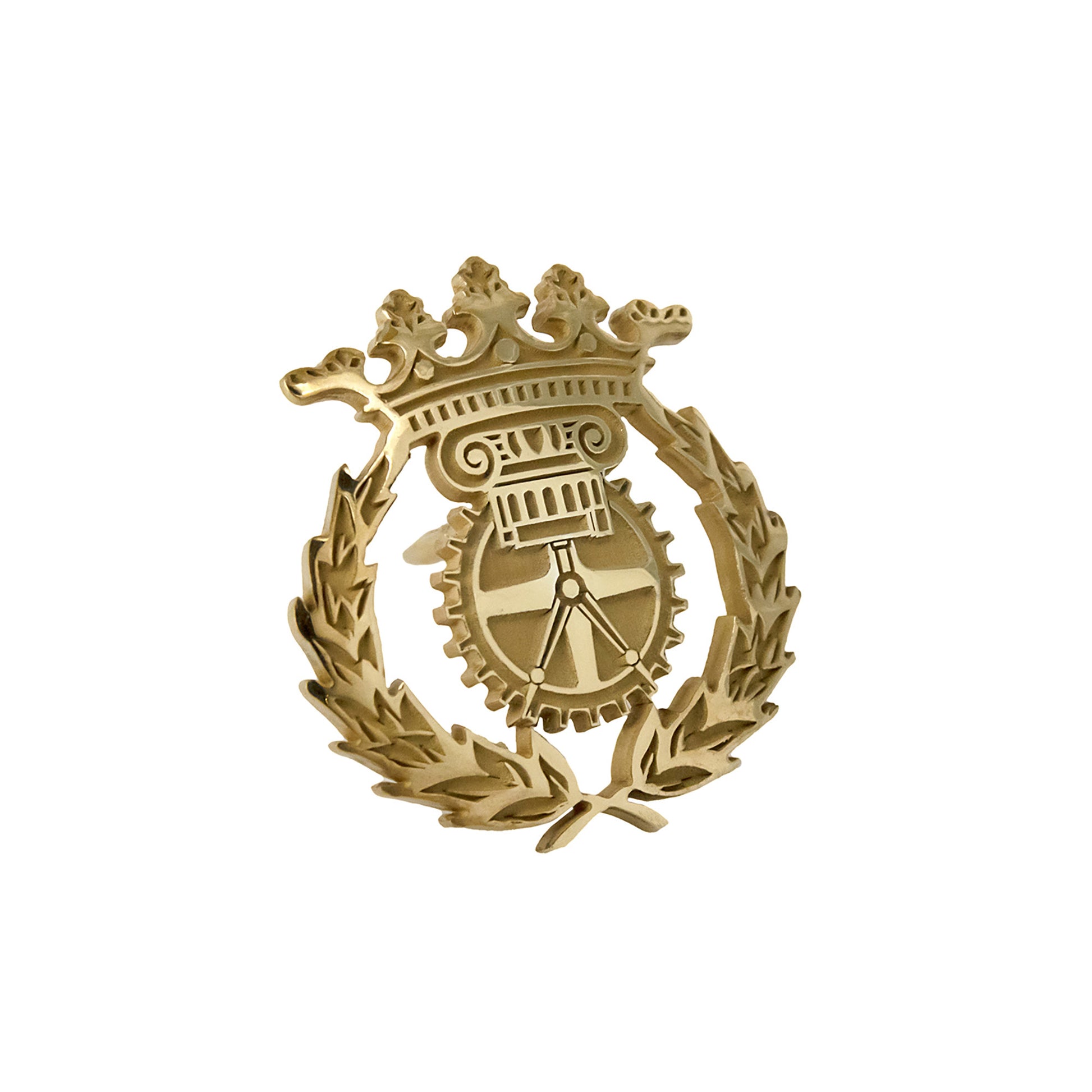 Pin Insignia Profesional de Delineante en Oro de Ley 18K