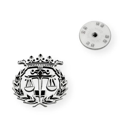 Pin Insignia Profesional de Derecho en Plata de Ley 925