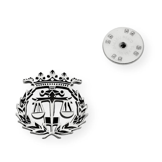 Pin Insignia Profesional de Derecho en Plata de Ley 925
