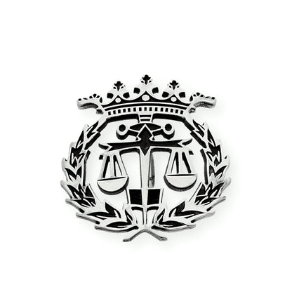 Pin Insignia Profesional de Derecho en Plata de Ley 925