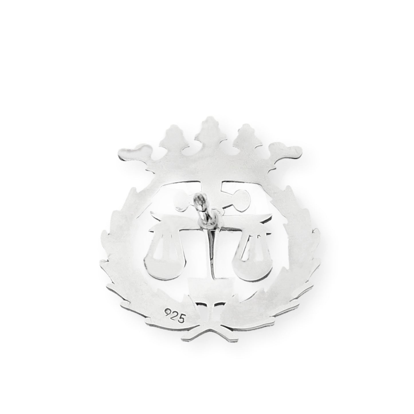 Pin Insignia Profesional de Derecho en Plata de Ley 925