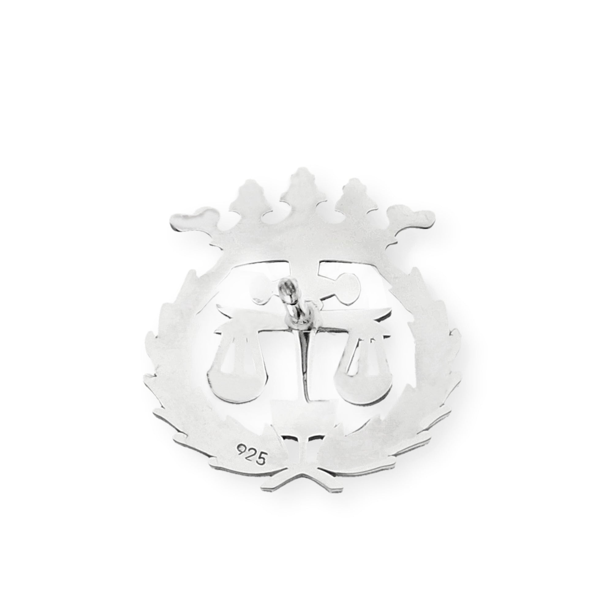 Pin Insignia Profesional de Derecho en Plata de Ley 925