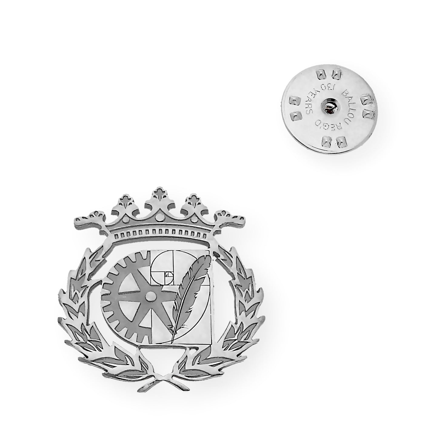 Pin Insignia Profesional de Diseño Industrial en Plata de Ley 925