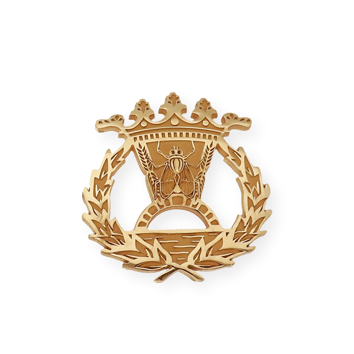 Pin Insignia Profesional de Economía en Plata de Ley 925 Bañada en Oro de 18K