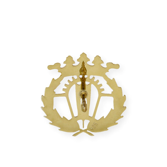 Pin Insignia Profesional de Empresariales en Oro de Ley 18K