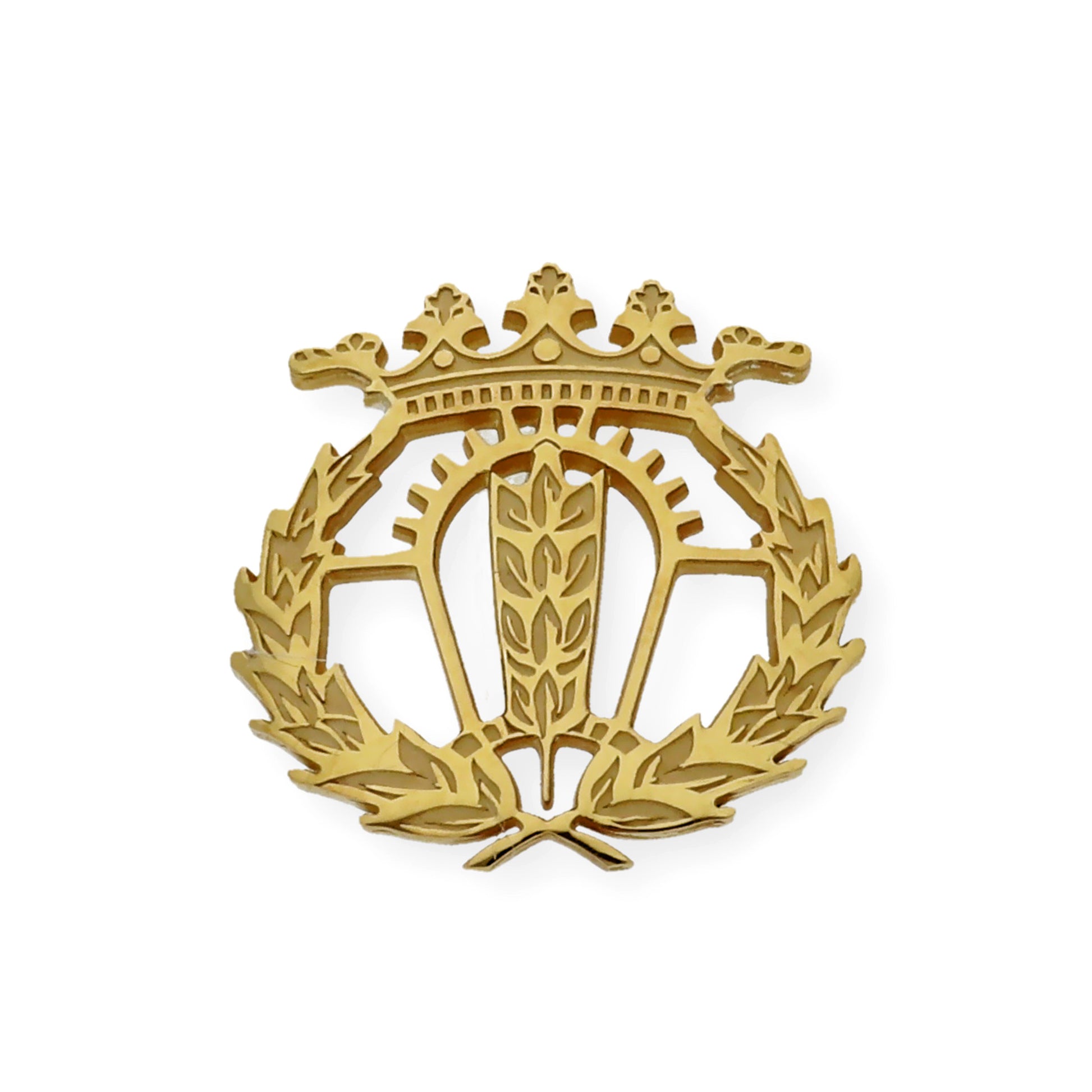 Pin Insignia Profesional de Empresariales en Plata de Ley 925 Bañada en Oro de 18K
