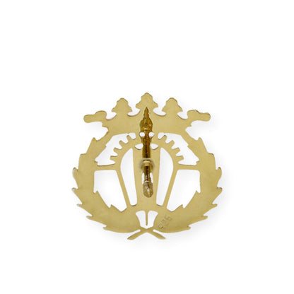 Pin Insignia Profesional de Empresariales en Plata de Ley 925 Bañada en Oro de 18K