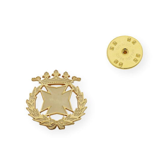 Pin Insignia Profesional de Enfermería en Plata de Ley 925 Bañada en Oro de 18K