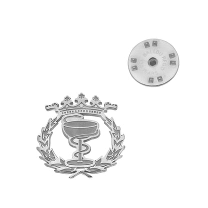 Pin Insignia Profesional de Farmacia en Plata de Ley 925