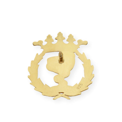 Pin Insignia Profesional de Farmacia en Plata de Ley 925 Bañada en Oro de 18K