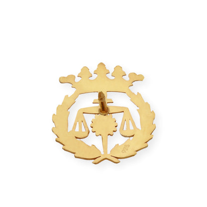 Pin Insignia Profesional de Graduado Social en Oro de Ley 18K