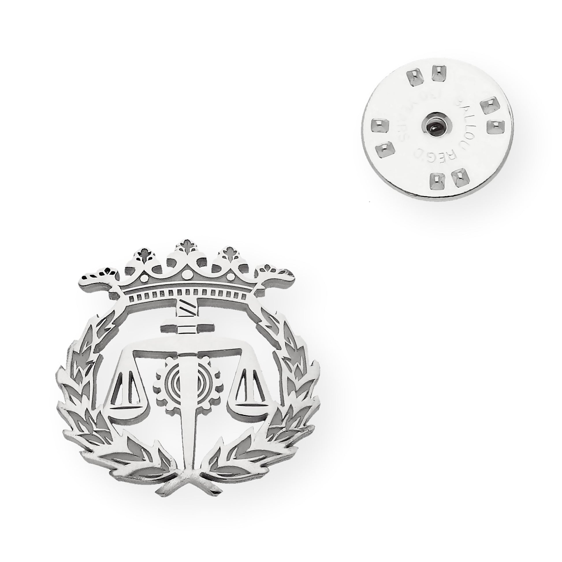 Pin Insignia Profesional de Graduado Social en Plata de Ley 925