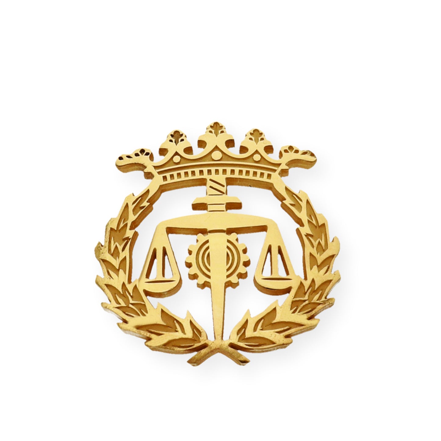 Pin Insignia Profesional de Graduado Social en Plata de Ley 925 Bañada en Oro de 18K