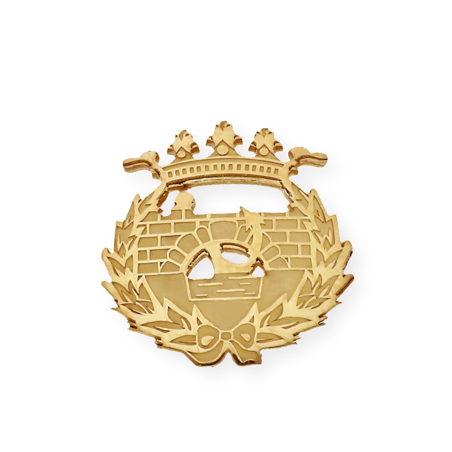 Pin Insignia Profesional de Ingeniería de Caminos en Oro de Ley 18K