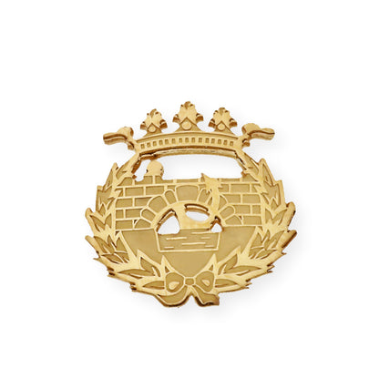 Pin Insignia Profesional de Ingeniería de Caminos en Oro de Ley 18K