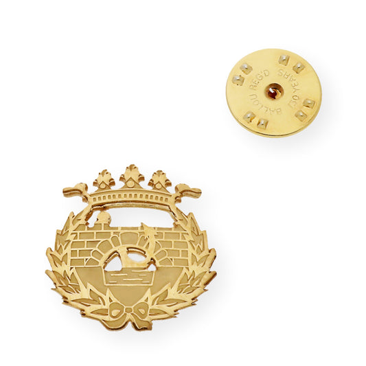 Pin Insignia Profesional de Ingeniería de Caminos en Oro de Ley 18K