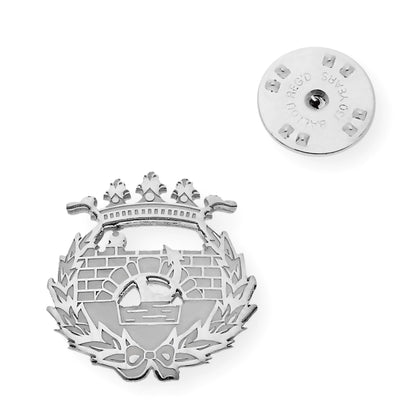 Pin Insignia Profesional de Ingeniería de Caminos en Plata de Ley 925