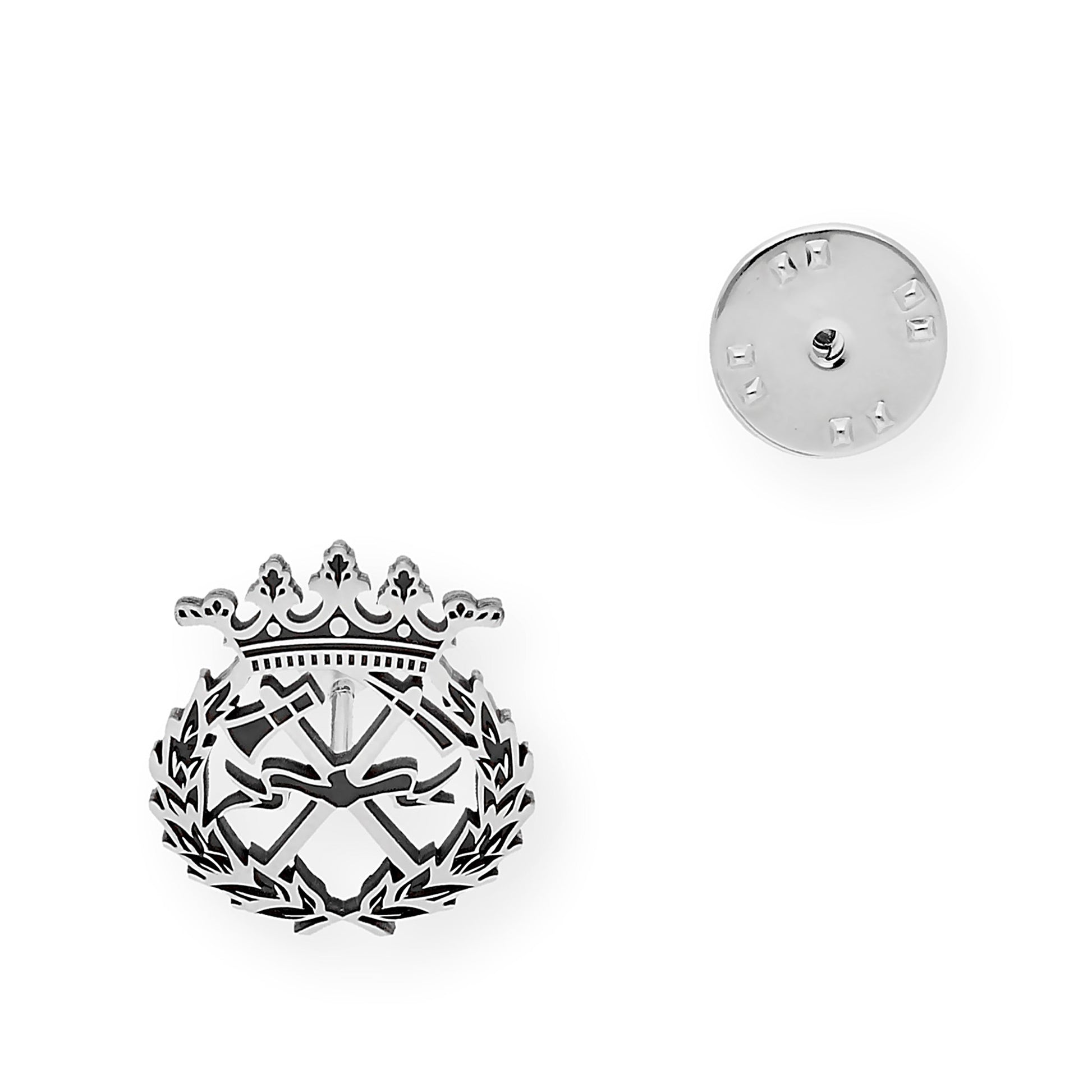 Pin Insignia Profesional de Ingeniería de Montes en Plata de Ley 925