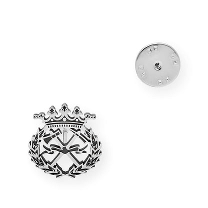 Pin Insignia Profesional de Ingeniería de Montes en Plata de Ley 925