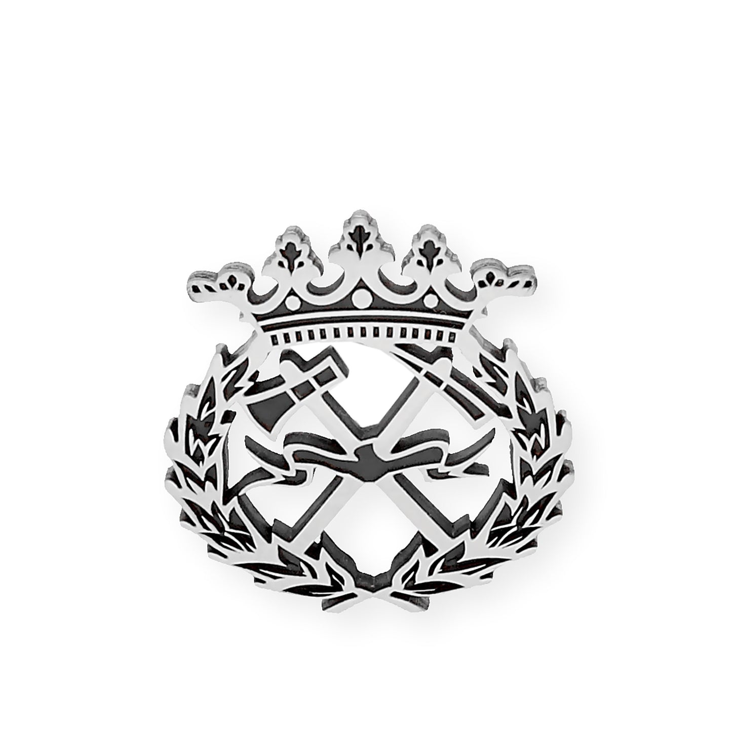 Pin Insignia Profesional de Ingeniería de Montes en Plata de Ley 925