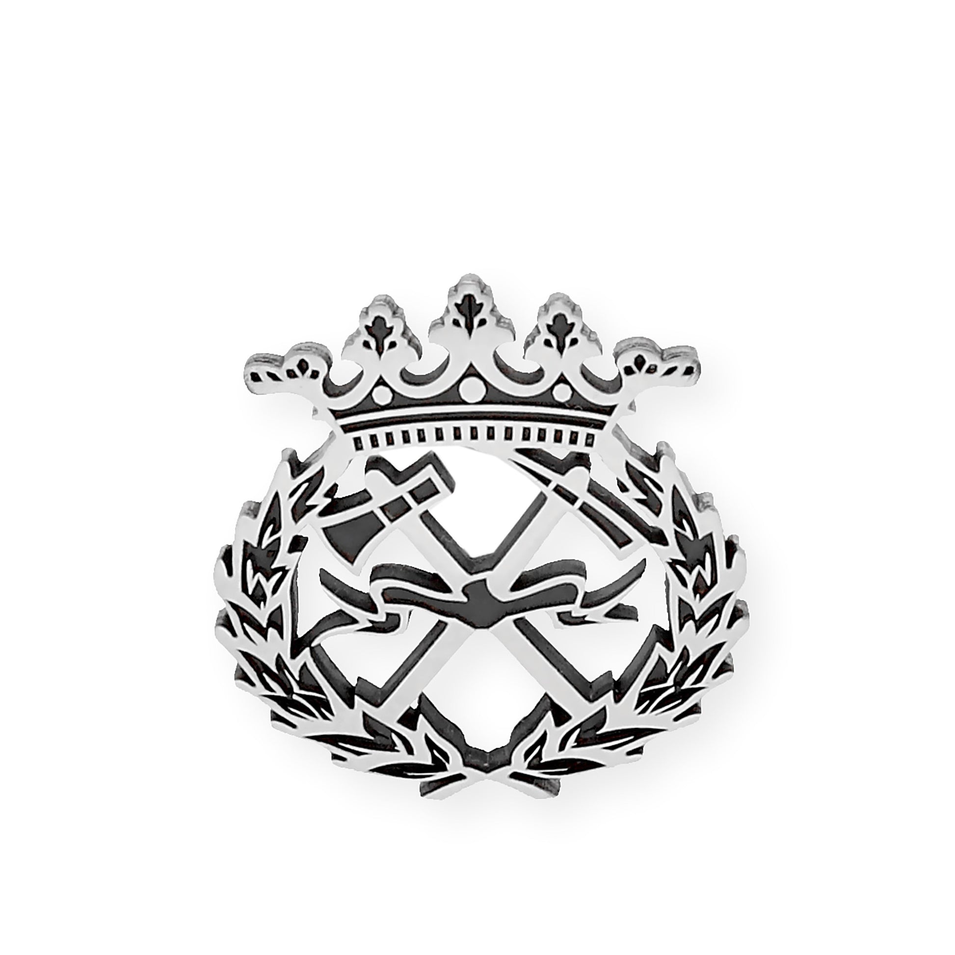 Pin Insignia Profesional de Ingeniería de Montes en Plata de Ley 925