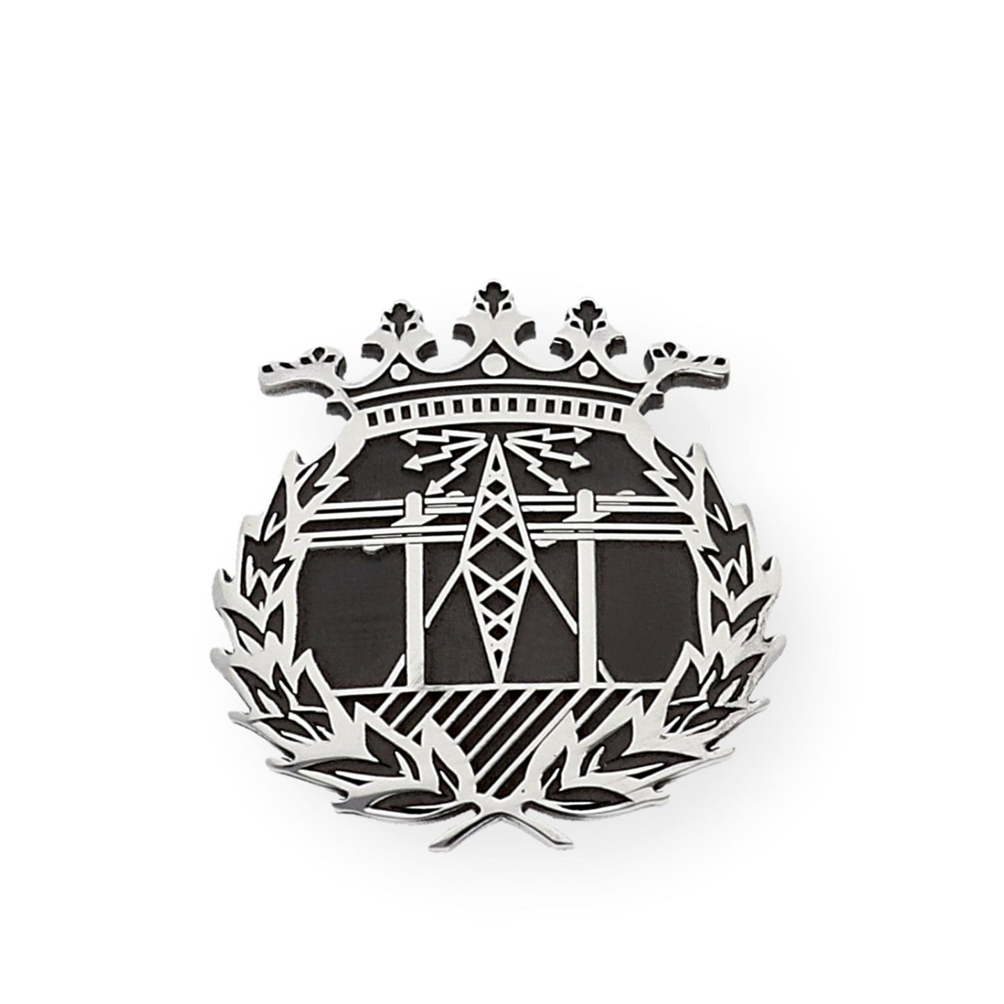 Pin Insignia Profesional de Ingeniería en Telecomunicaciones en Plata de Ley 925